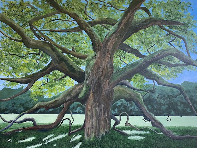 Dance of the Mighty Oak 40 x 30 x 1.5" $1,200