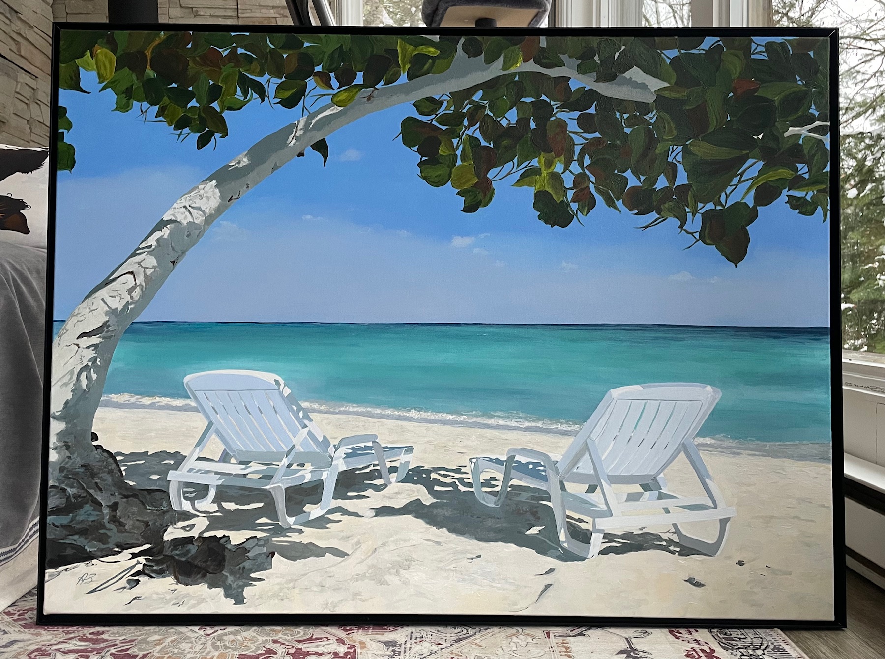 Paradise Beach 40x30" $2,100